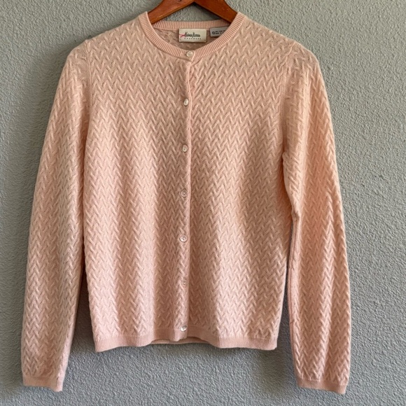 Neiman Marcus Cableknit Cashmere Cardigan‎ Size Small Long Sleeve - Picture 1 of 3